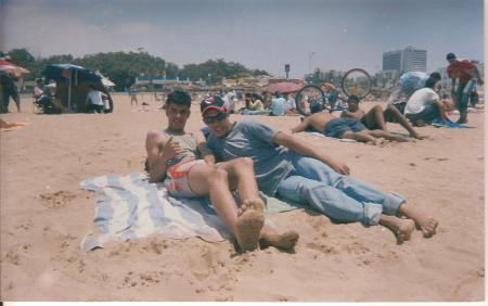 karim et mustapha en plage d agadir